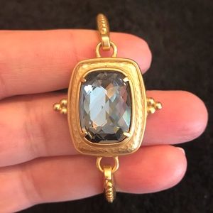 Brighton gold bangle with Swarovski crystal